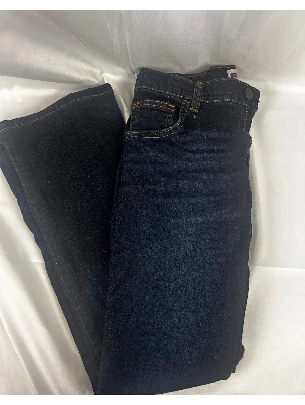 Wrangler Classic Fit Dark Blue Denim Jeans Size 12 Regular